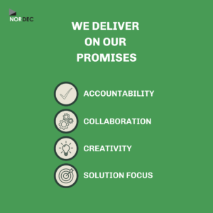 Nordec's values: We deliver on our promises