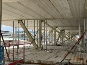 Nordec low-carbon slim-floor beams in Park Central project, Gothenburg, Sweden