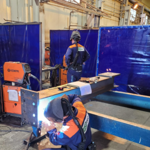 Welder training students in Peräseinäjoki